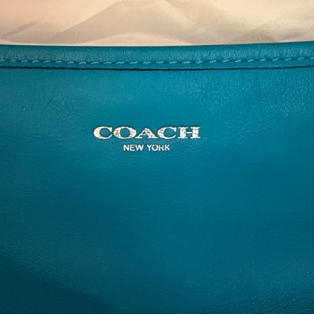 Coach Tourmaine/Robin’s Egg tote with tassels - Picture 3 of 12
